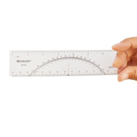 image of Westcott® Model W-44 Protractor Ruler