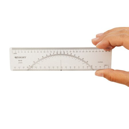 Westcott Model W-45 Protractor Ruler – ASC Scientific