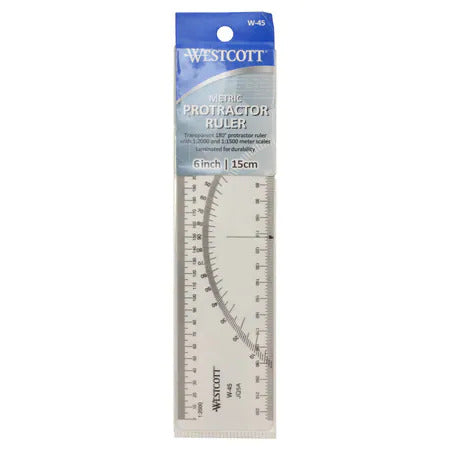 image of Westcott® Model W-45 Protractor Ruler