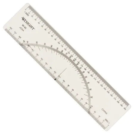 image of Westcott® Model W-45 Protractor Ruler