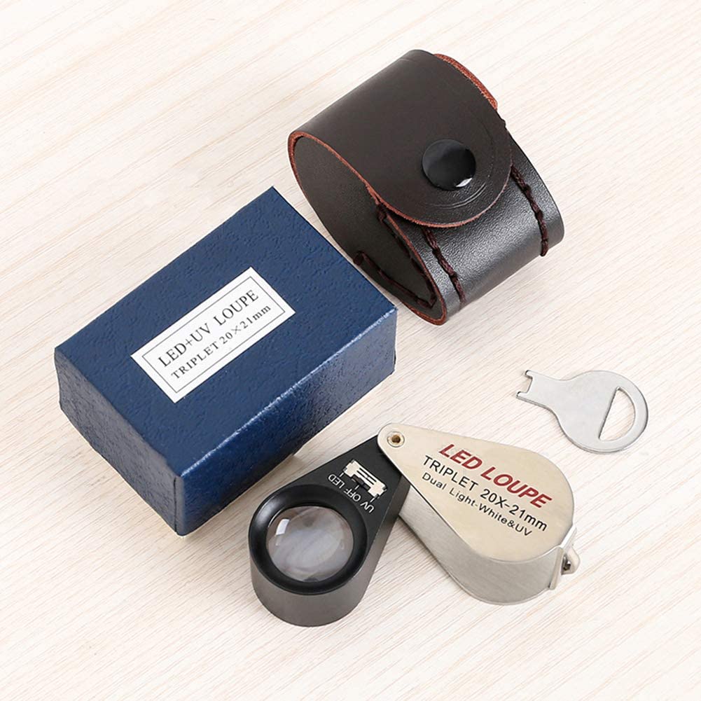LED / UV Triplet Hand Lens - 10X, 20X & 30X - ASC Scientific